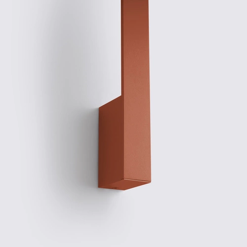 Kinkiet ścienny LED SAPPO 120 nowoczesny czerwony aluminium do salonu i sypialni Thoro