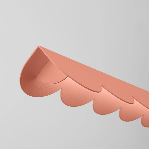 Lampa wisząca LED BISCUIT brzoskwiniowa nad stół do salonu 131 cm