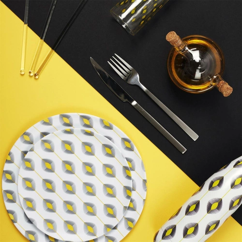 Zestaw sztućców obiadowych Onyx Intesi srebrne stal nierdzewna nowoczesne 16 elementów