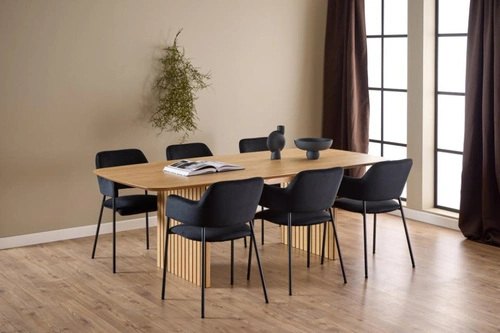 Stół do jadalni Christo 220x105 dąb lakierowany nowoczesny skandynawski