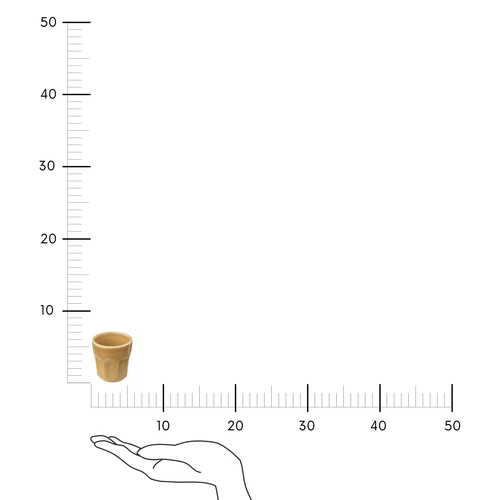 Kubek do espresso Roma żółty 80 ml