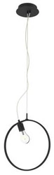 Lampa wisząca Skiros 35 1x60W E27  led+12W LED czarny 4000K