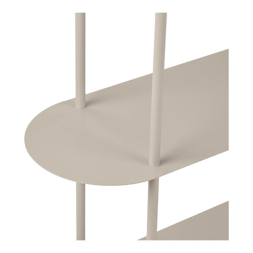 Regał metalowy Rieti na książki 5 półek loftowy piaskowy 118 cm