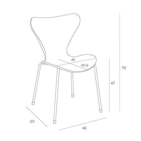 Krzesło Martinus czarne z tworzywa