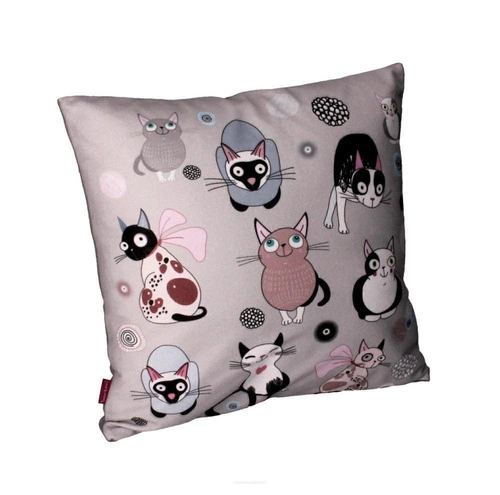 Poduszka dekoracyjna CATNIP do salonu i sypialni multikolor 40x40