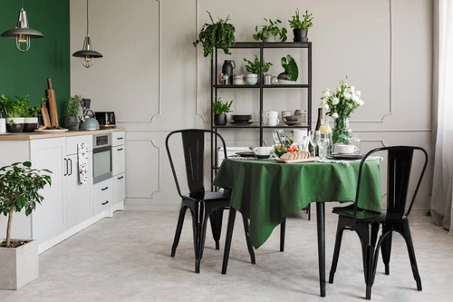 Krzesło Niort czarny metalowe