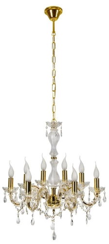 Lampa wisząca Maria teresa 8x40W E14  złoty