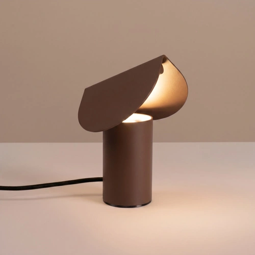 Lampa biurkowa LED BISCUIT brązowa nowoczesna na biurko 3000K