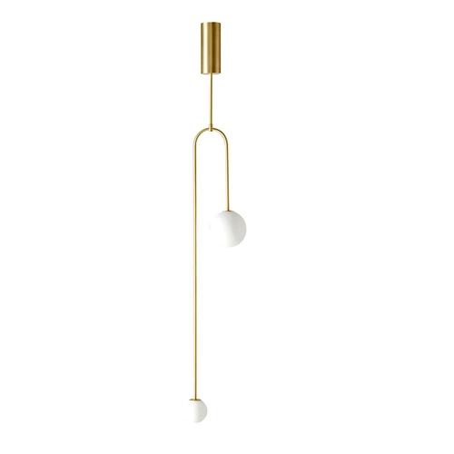 Lampa wisząca Loop złota 123 cm