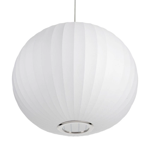 Lampa wisząca SILK biała kula 50 cm do salonu i jadalni regulowana Step into Design