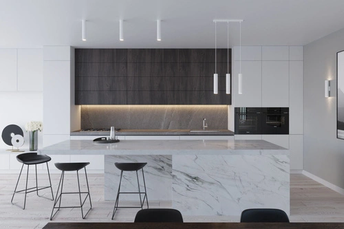 Lampa sufitowa LAGOS 2P biała nowoczesna do salonu i kuchni 2-punktowa