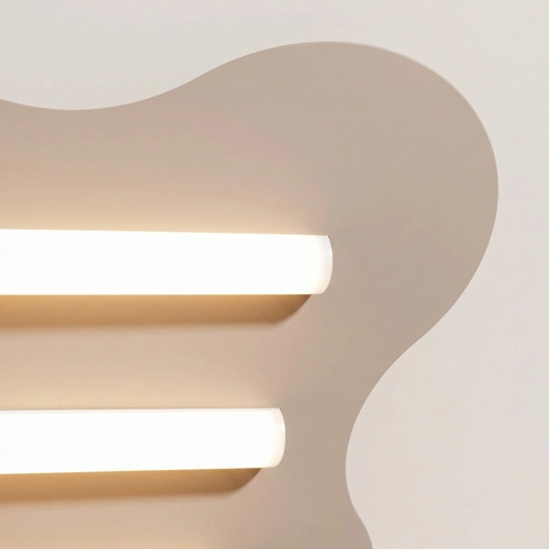 Plafon sufitowy KLOVER taupe nowoczesny metalowy do salonu LED