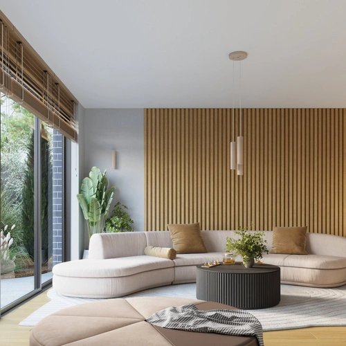 Kinkiet ścienny KARBON taupe nowoczesny aluminiowy do salonu i przedpokoju SOLLUX