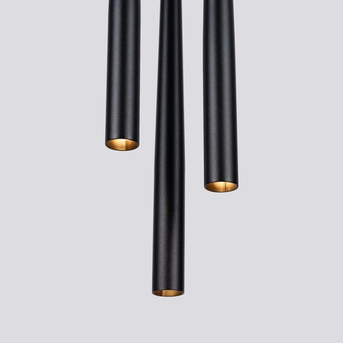 Lampa wisząca BLISS 3P czarna nowoczesna regulowana do salonu i nad stół 3-punktowa