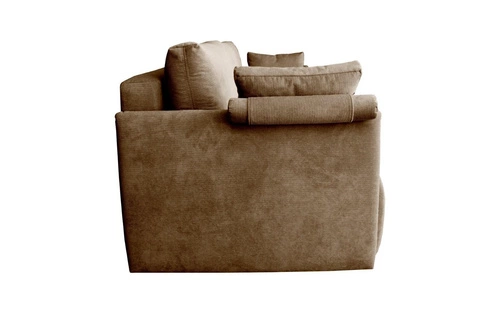 Mondel sofa rozkładana 3 osobowa sztruksowa beżowa z funkcją spania i pojemnikiem do salonu