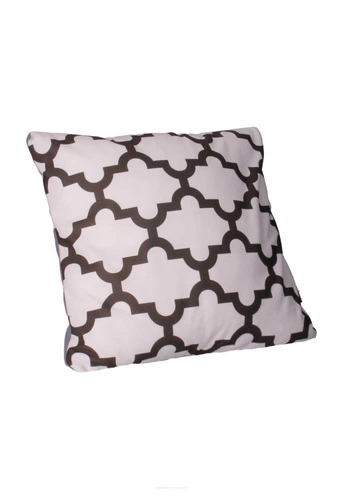 Poduszka dekoracyjna welurowa Glam white do salonu i sypialni antyalergiczna 40x40 cm