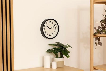 Zegar ścienny Loly 22 cm niebieski cichy nowoczesny do salonu i sypialni Atmosphera