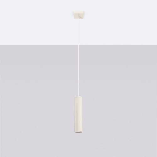 Lampa wisząca KARBON 1 beżowy