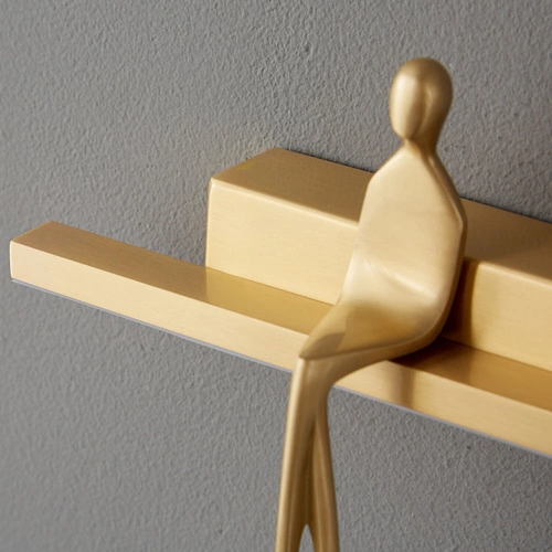 Kinkiet ścienny LED AMICI złoty nowoczesny 31 cm do salonu i sypialni Step into Design