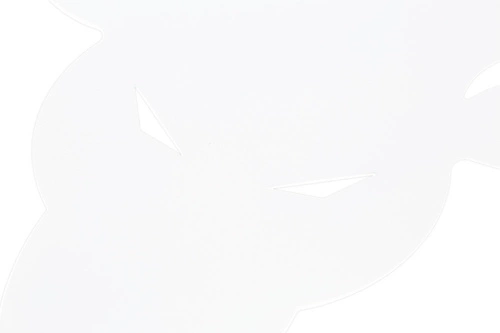 Wieszak ścienny Poroże biały nowoczesny metalowy do przedpokoju na kurtki Intesi