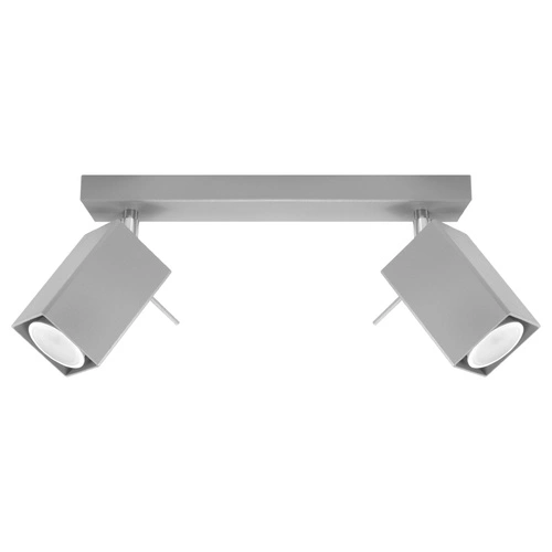 Plafon sufitowy MERIDA 2 szary nowoczesny metalowy do salonu kuchni jadalni Sollux