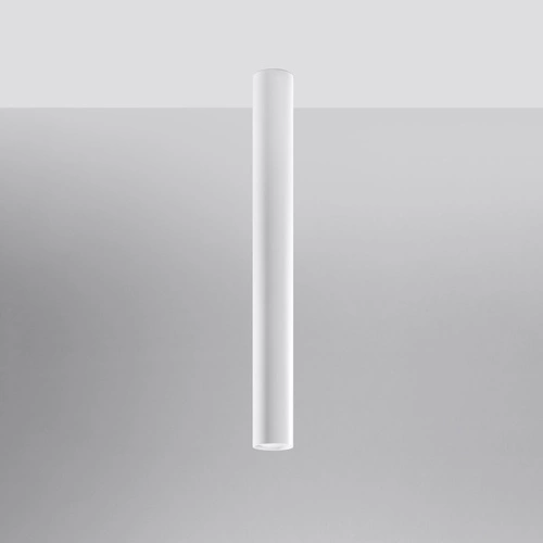 Plafon sufitowy biały nowoczesny metalowy Lagos 60 do salonu kuchni i sypialni Sollux