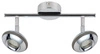 Lampa sufitowa Skipper listwa 2x6W LED  cob główka okrągła 1e z przegubem kd system chrom