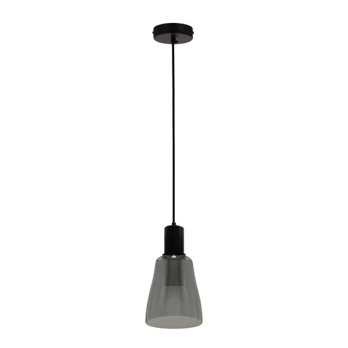 Lampa wisząca szklana Udin middle szara nowoczesna do salonu kuchni regulowana