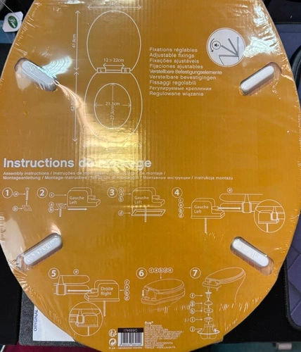 Deska sedesowa owalna 5five Simply Smart HDF błękitna do łazienki łatwy montaż