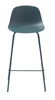 Hoker Whitby niebieski z oparciem nowoczesny do kuchni i wyspy 67 cm UNIQUE