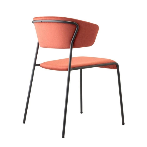 Fotel kubełkowy Lisa velvet welur pomarańczowy nowoczesny do salonu glamour z podłokietnikami