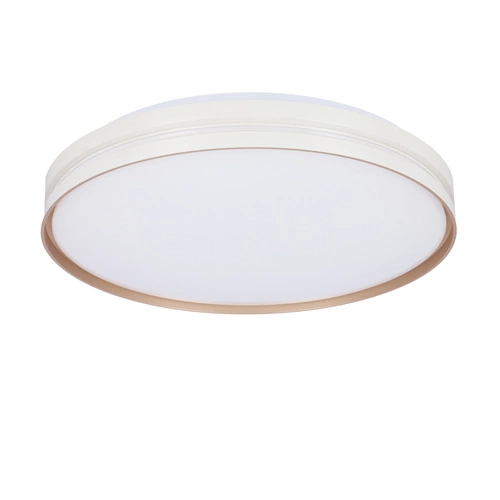 Plafon sufitowy LED Montana 40 cm biały złoty nowoczesny okrągły do salonu i sypialni