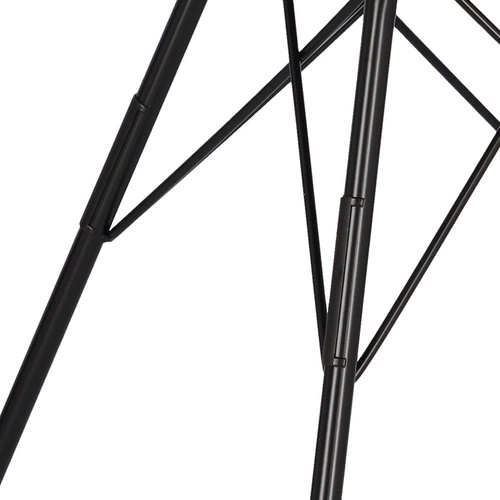 Krzesło tapicerowane Eris sztruks antracytowe do jadalni nowoczesne na czarnych nogach Actona