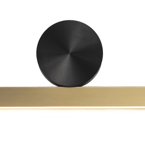 Nowoczesny kinkiet ścienny BOOGIE LED złoty 45 cm do salonu i nad lustro Step into Design