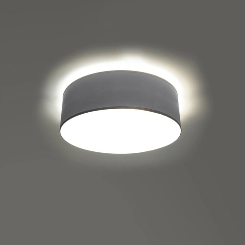 Plafon sufitowy Arena 25 szary nowoczesny okrągły do salonu kuchni lub sypialni