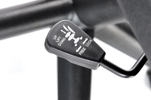 Fotel biurowy ergonomiczny Kelber nowoczesny czarno-szary obrotowy z regulacją Intesi