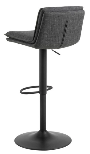 Hoker Flynn nowoczesny tapicerowany z oparciem regulowany obrotowy szary ciemny do kuchni Actona
