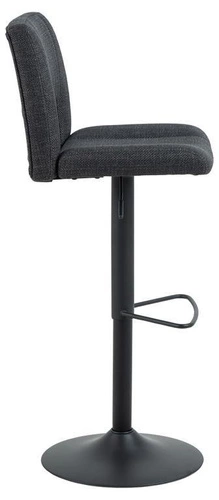 Hoker Sylvia nowoczesny tapicerowany z oparciem obrotowy regulowany szary ciemny do kuchni Actona