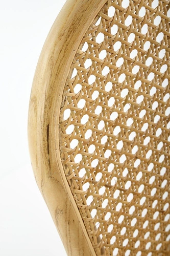 Krzesło drewniane Renne rattan naturalny do jadalni boho rustykalne Intesi 89 cm