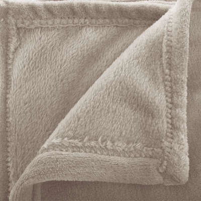 Koc Flanelowy beżowy 125x150cm