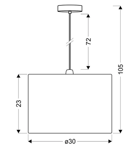 Lampa wisząca Seneca 30 1x40W E27 fiolet + linka 85-10523