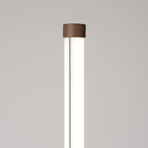 Lampa stojąca do salonu TRANG brązowa nowoczesna LED 4000K