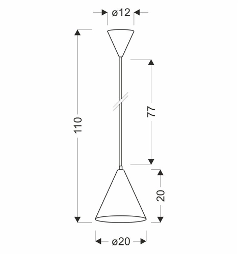 Lampa Wisząca Voss Biały