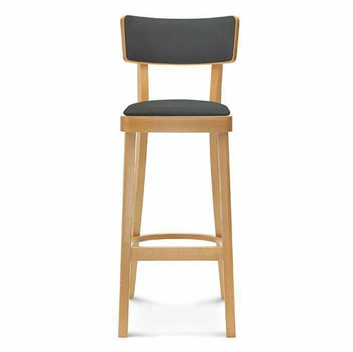 Hoker tapicerowany Solid FAMEG do kuchni i jadalni, drewniany z oparciem, personalizowany