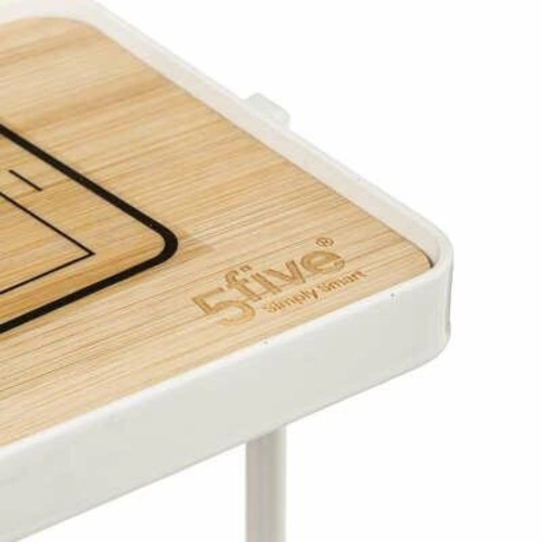 5five simply smart stojak na papier toaletowy biały nowoczesny z półką i schowkiem do łazienki