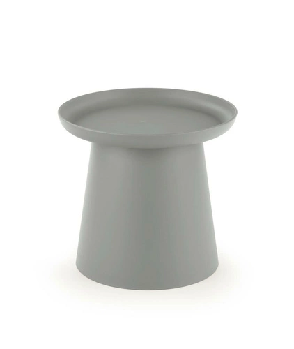 Stolik kawowy okrągły Xena 50cm szary nowoczesny skandynawski do salonu Intesi