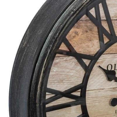 Zegar ścienny vintage do salonu 50 cm Atmosphera imitacja drewna loftowy