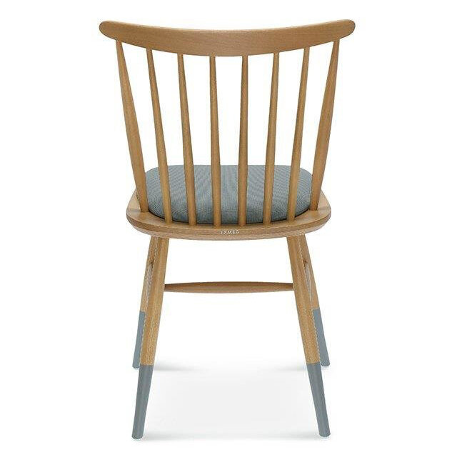 Krzesło do jadalni Wand Fameg tapicerowane drewniane personalizowane nowoczesne bukowe