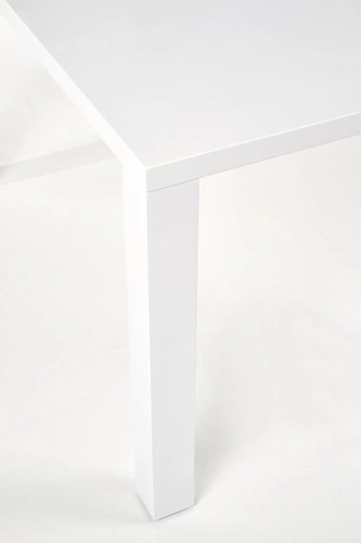 Stół do jadalni Donal biały 120x80 cm nowoczesny prostokątny MDF Intesi