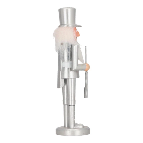 Dziadek do orzechów srebrny w kapeluszu